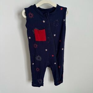 Kyte baby zippered sleeveless romper